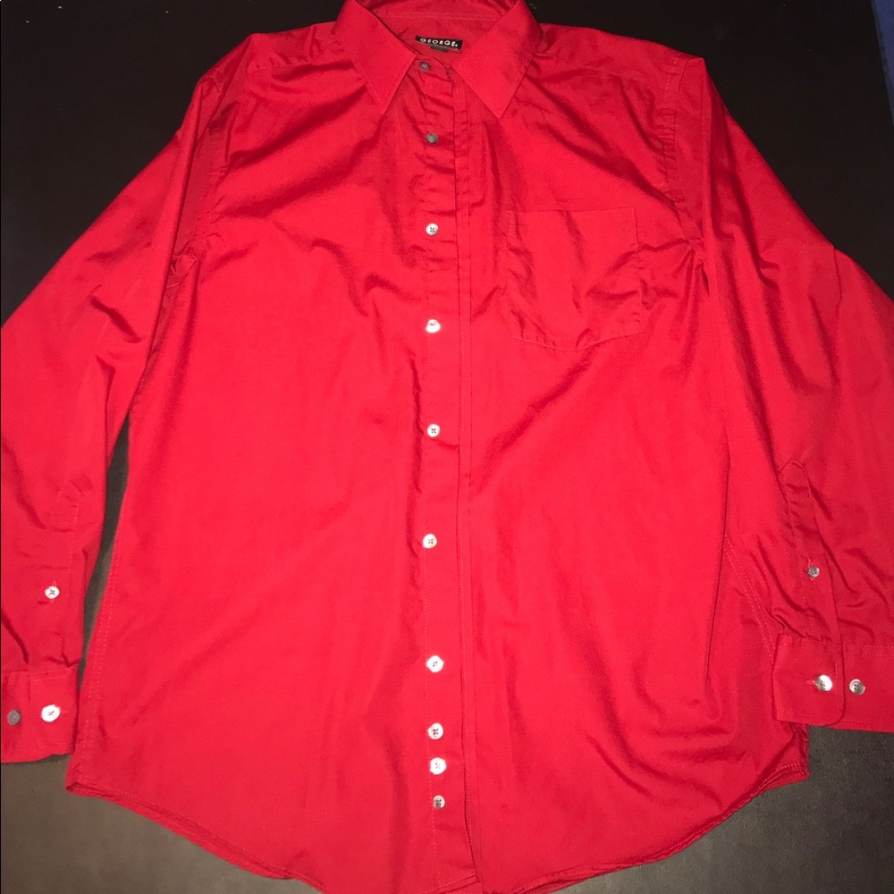 George Red Dress-shirt